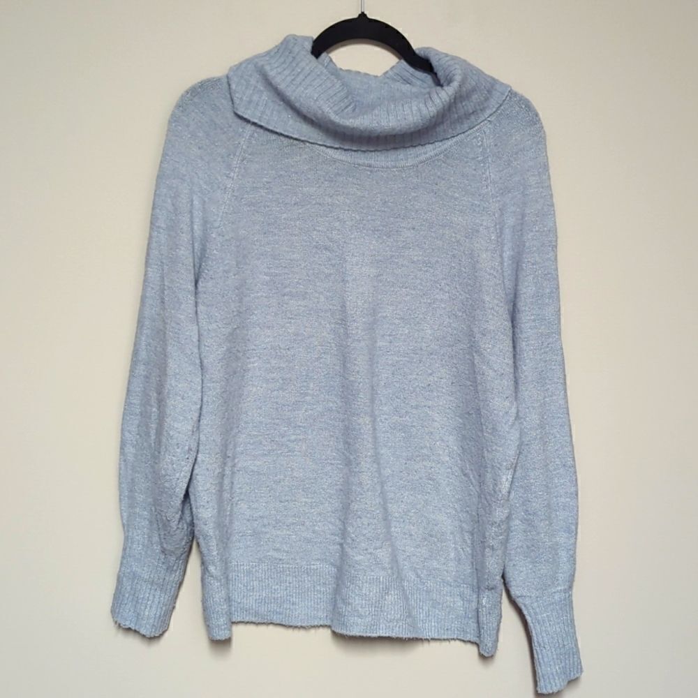 Banana Republic Factory Blue Sweater Turtleneck